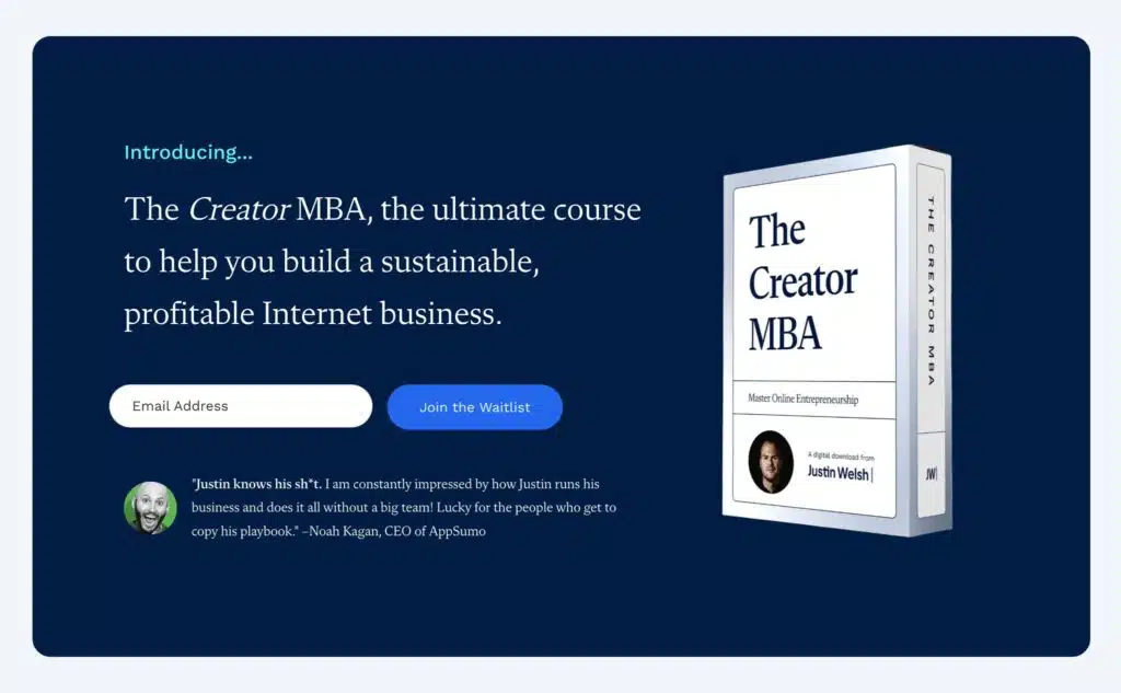 Justin Welsh – The Creator MBA