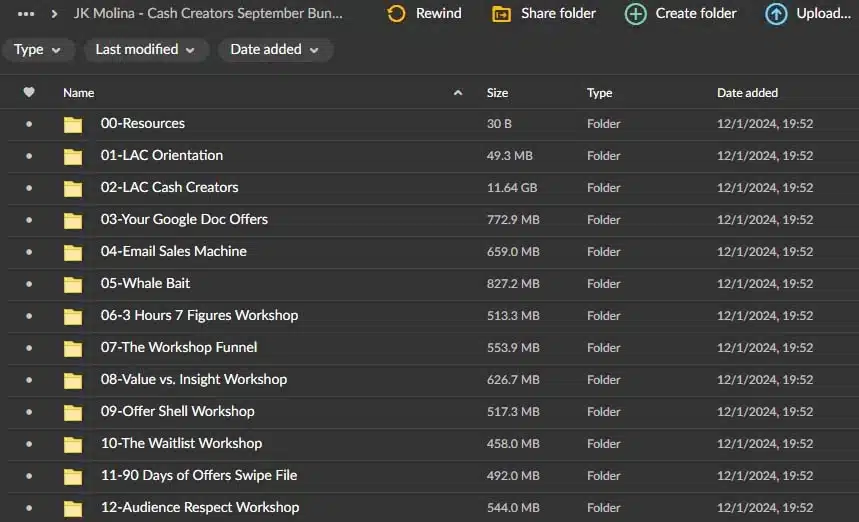 JK Molina – Cash Creators September Bundle Download