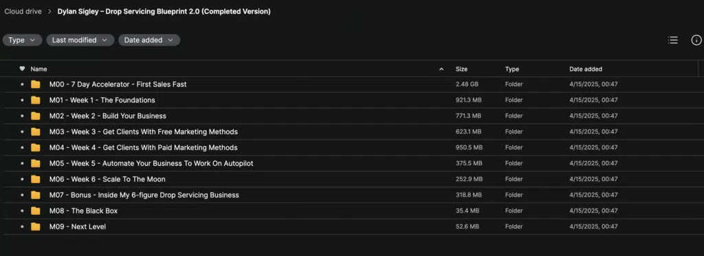 Dylan Sigley – Drop Servicing Blueprint 2.0