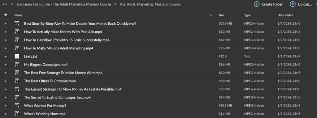 Benjamin Fairbourne – The Adult Marketing Mastery