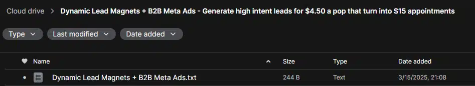 Dynamic Lead Magnets + B2B Meta Ads – Generate high intent leads for $4.50 a pop that turn into $15 appointments