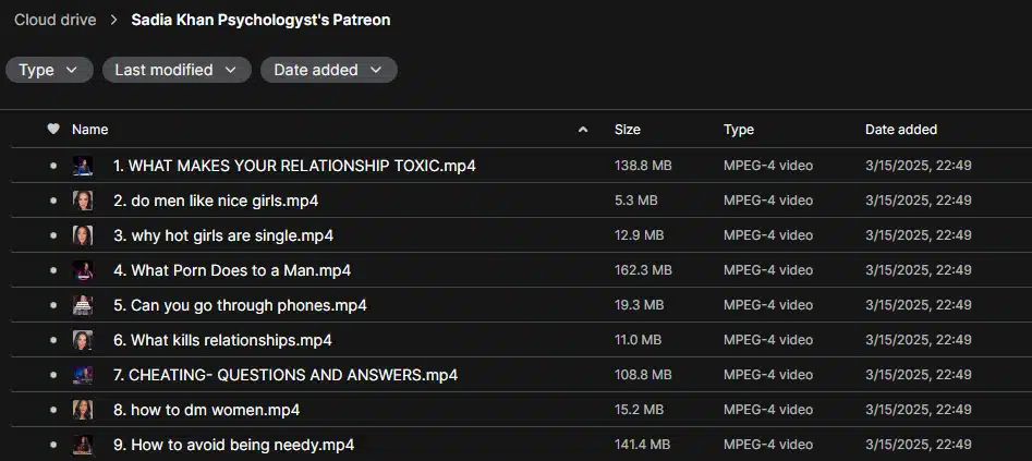 Sadia Khan Psychologyst’s Patreon