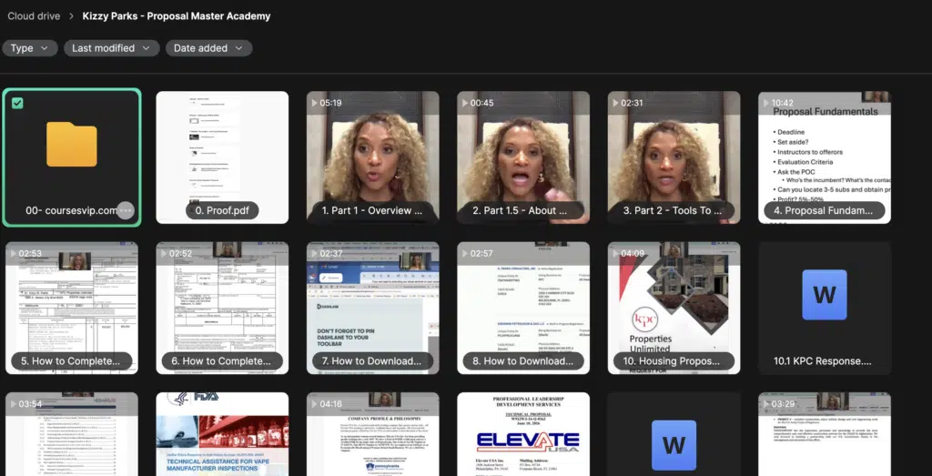 Kizzy Parks – Govcon Winners Proposal Master Academy