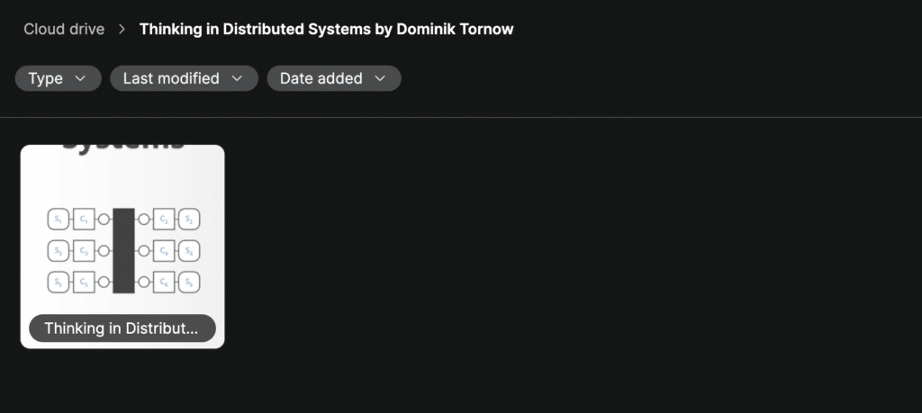 Thinking in Distributed Systems by Dominik Tornow