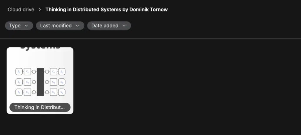 Thinking in Distributed Systems by Dominik Tornow