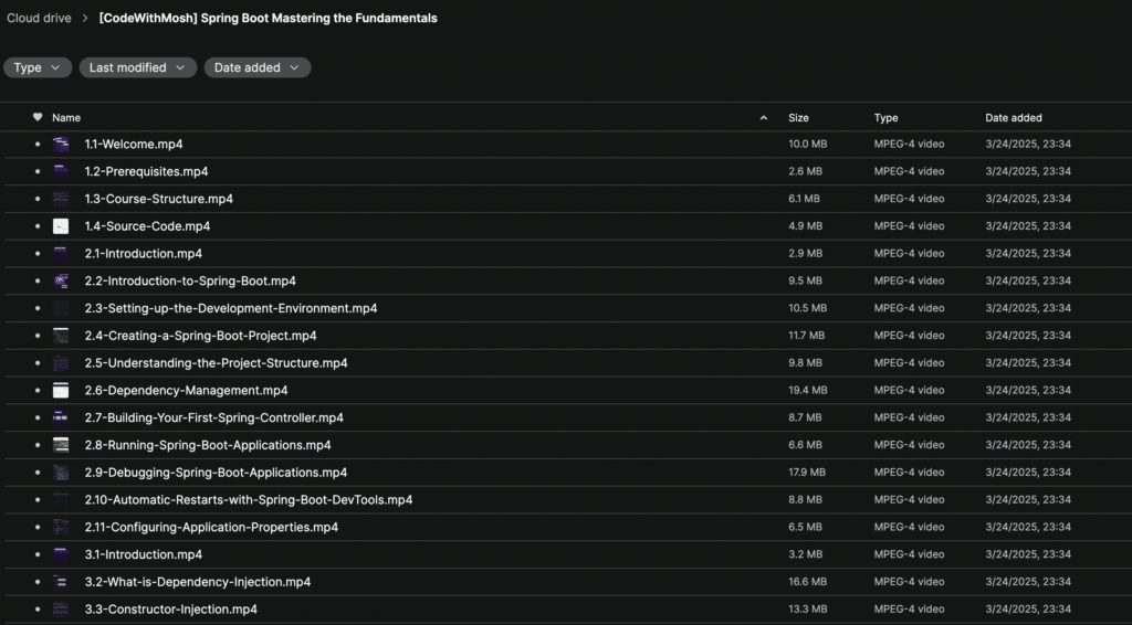 Code with Mosh – Spring Boot: Mastering the Fundamentals 2025