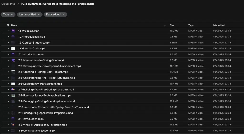 Code with Mosh – Spring Boot: Mastering the Fundamentals 2025