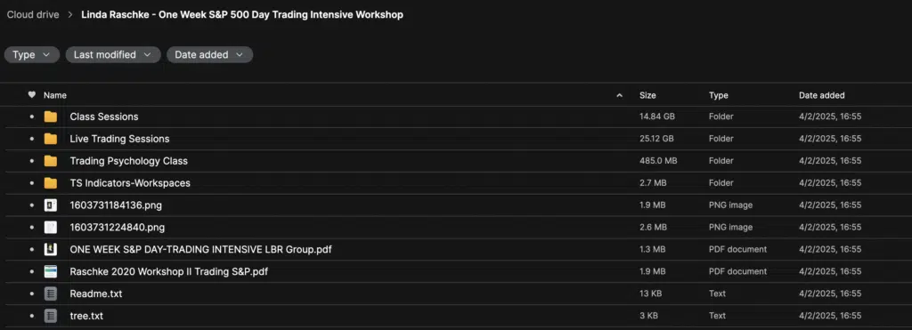 Linda Raschke – One Week S&P 500 Day Trading Intensive Workshop II