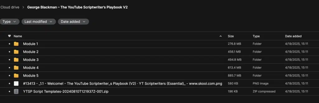 George Blackman – The YouTube Scriptwriter’s Playbook V2