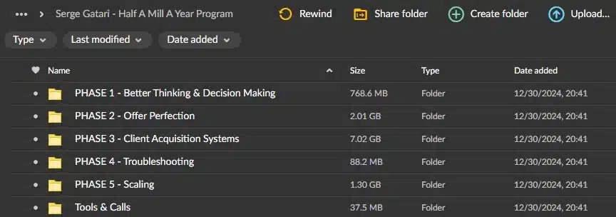 Serge Gatari – Half A Mill A Year Program Download