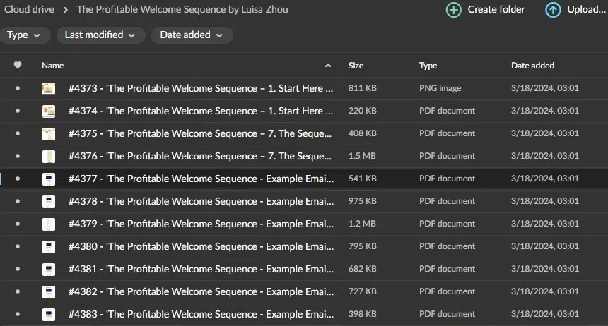 The Profitable Welcome Sequence by Luisa Zhou