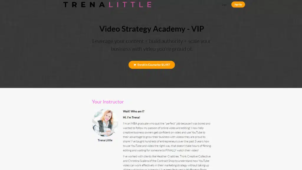 Trena Little – Video Strategy Academy – VIP