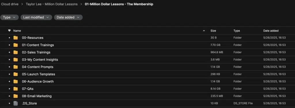Taylor Lee – Million Dollar Lessons